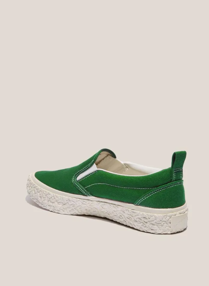 Mens Footwear YMC Vulcanised Slip On Sneakers Green
