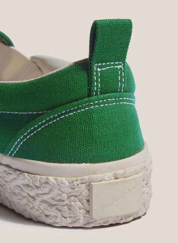 Mens Footwear YMC Vulcanised Slip On Sneakers Green
