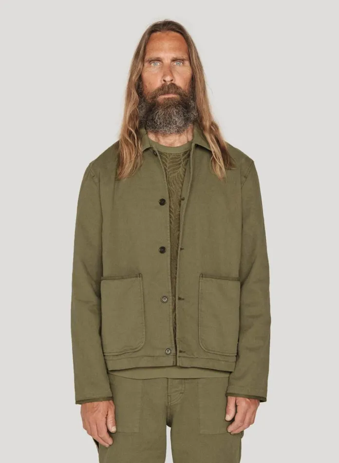 Mens Outerwear YMC Groundhog Jacket Olive