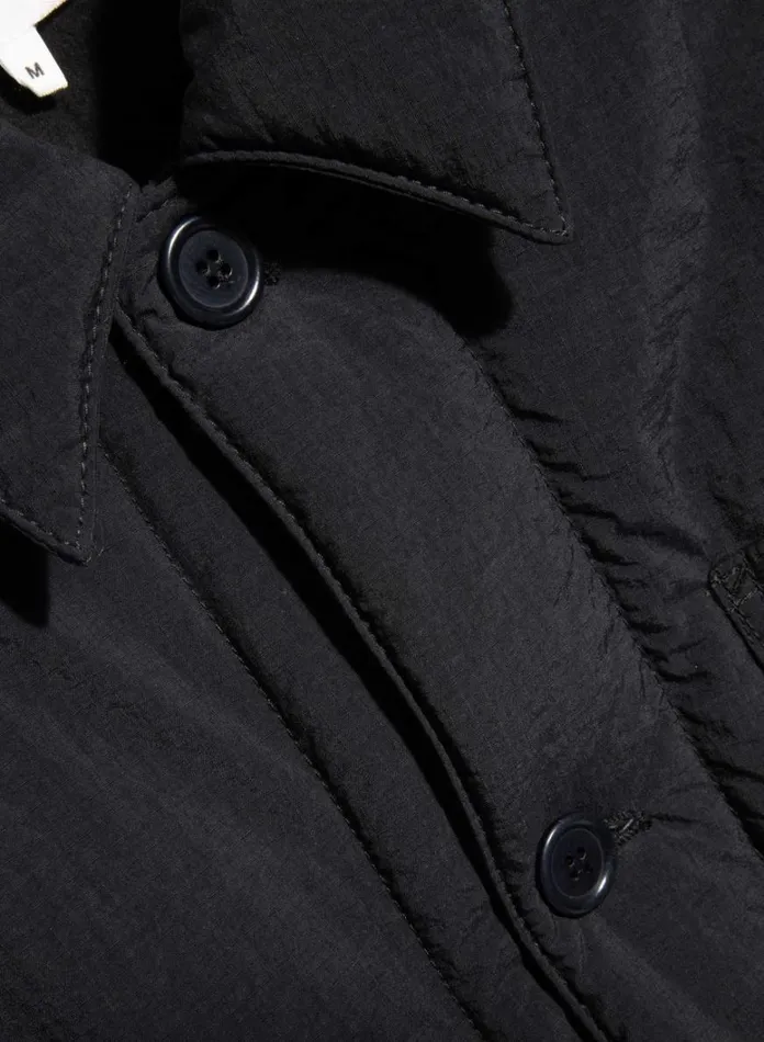 Mens Outerwear YMC Labour Chore Ripstop Jacket Black