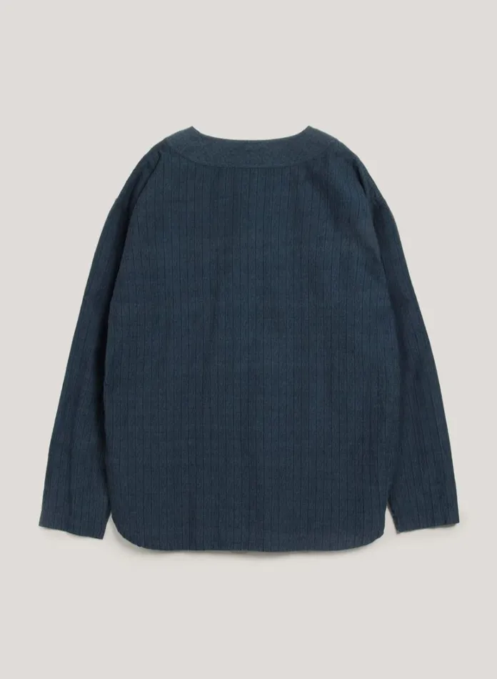 Mens Shirts YMC Baseball Shirt Indigo