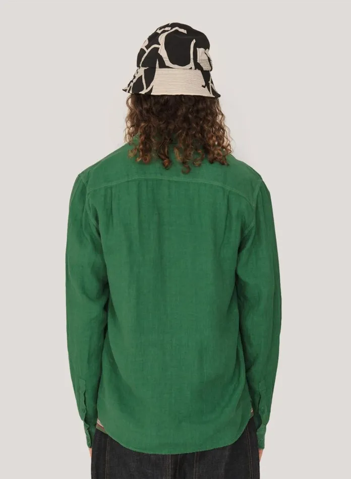 Mens Shirts YMC Curtis Shirt Green