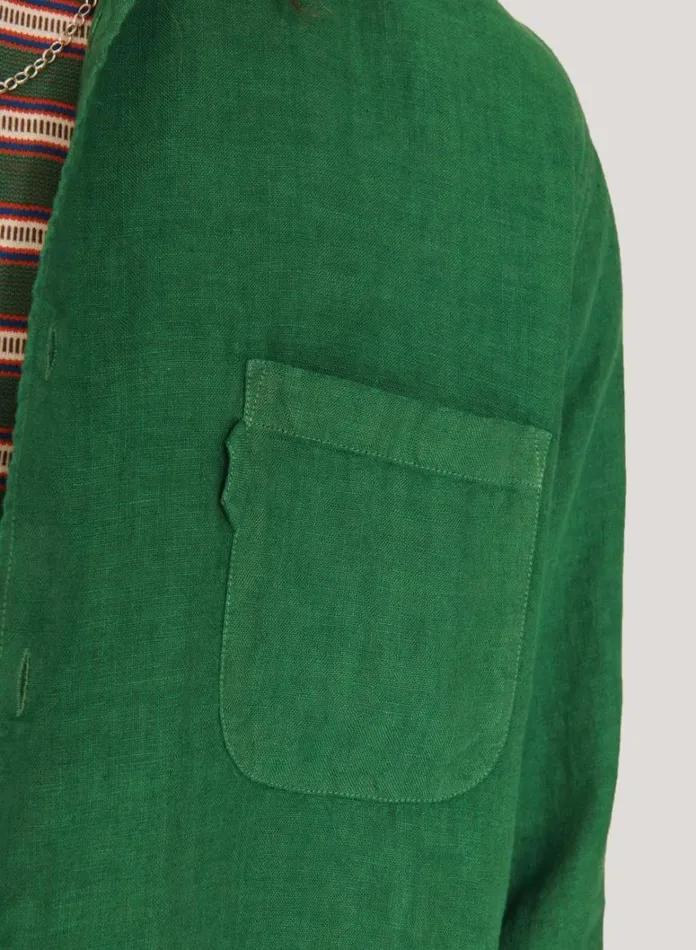 Mens Shirts YMC Curtis Shirt Green