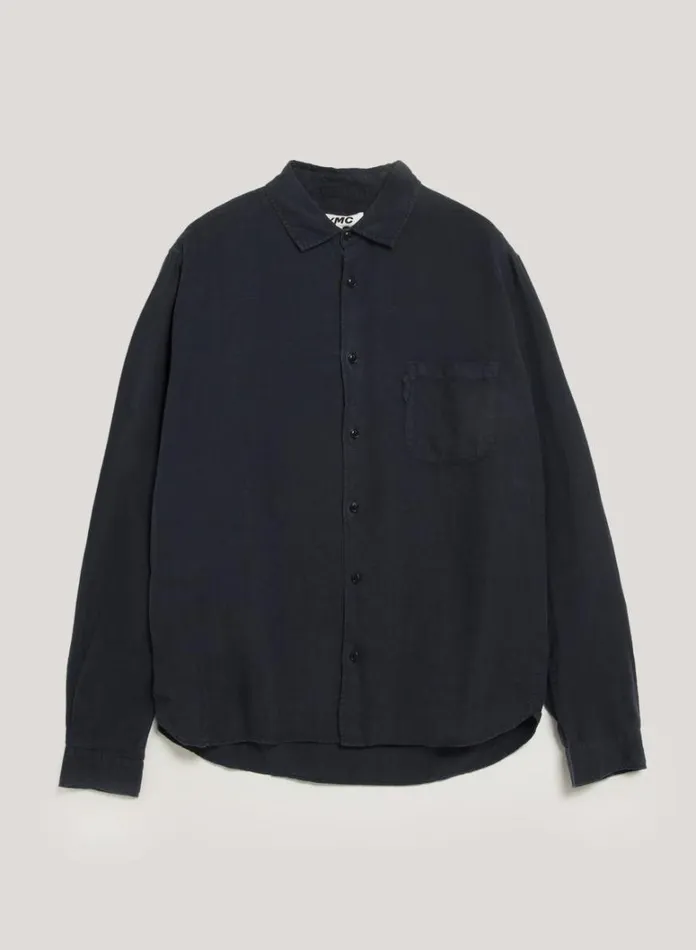 Mens Shirts YMC Curtis Shirt Navy