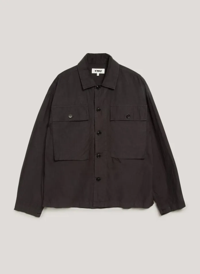 Mens Shirts YMC Military Shirt Black