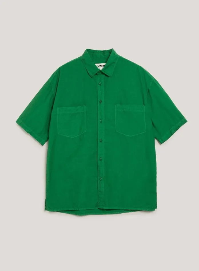 Mens Shirts YMC Mitchum Shirt Green