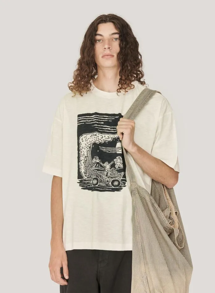 Mens TShirts YMC On The Mountain Pass T Shirt White