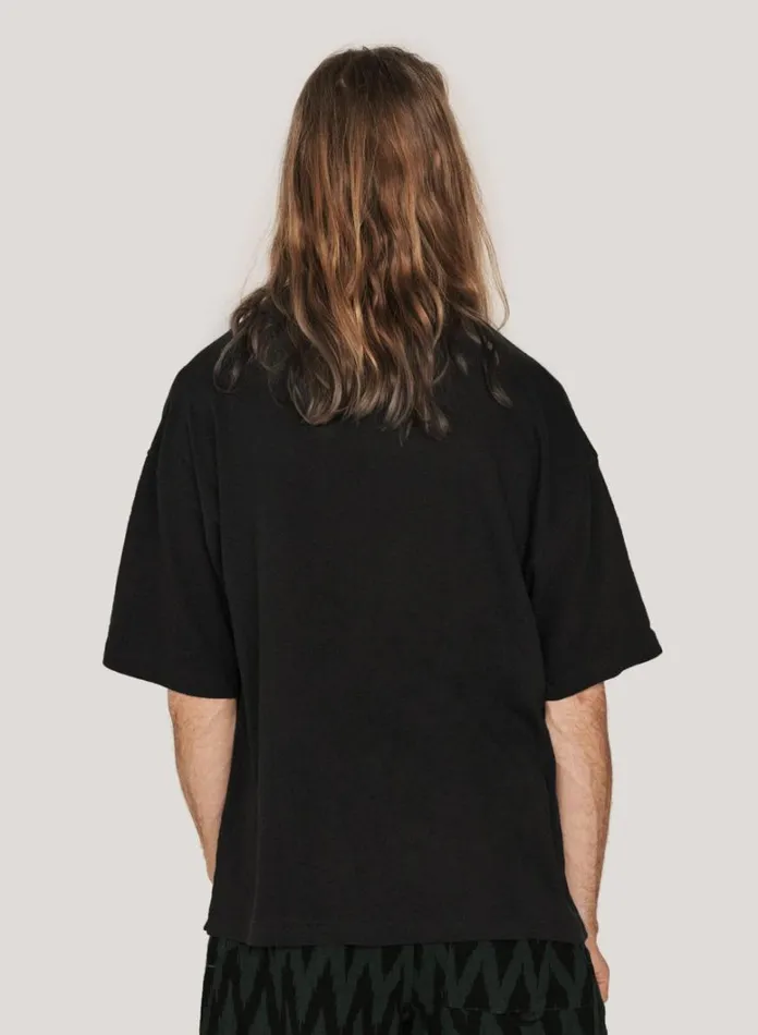 Mens TShirts YMC Triple T Shirt Black
