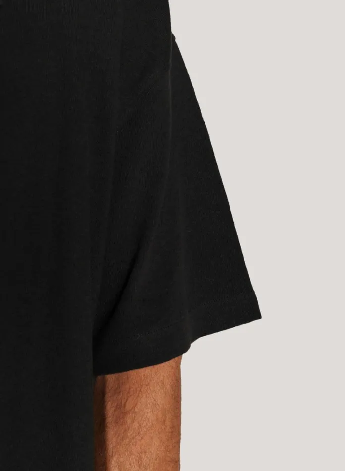 Mens TShirts YMC Triple T Shirt Black