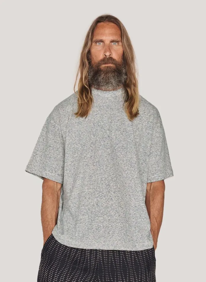 Mens TShirts YMC Triple T Shirt Ecru