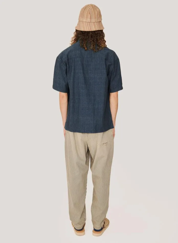 Mens Trousers YMC Alva Skate Trouser Blue Multi
