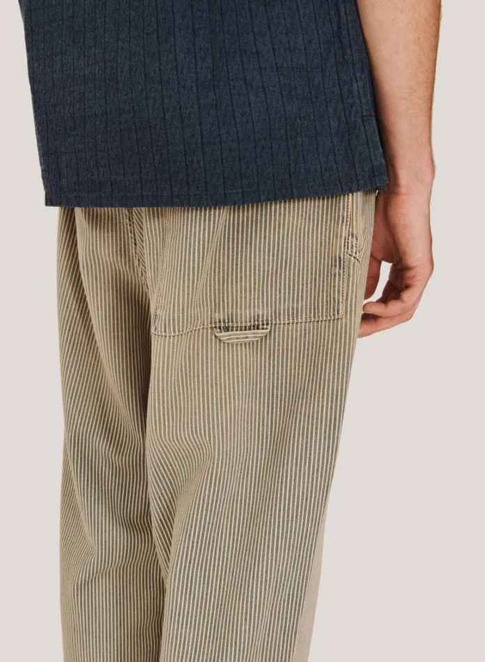 Mens Trousers YMC Alva Skate Trouser Blue Multi