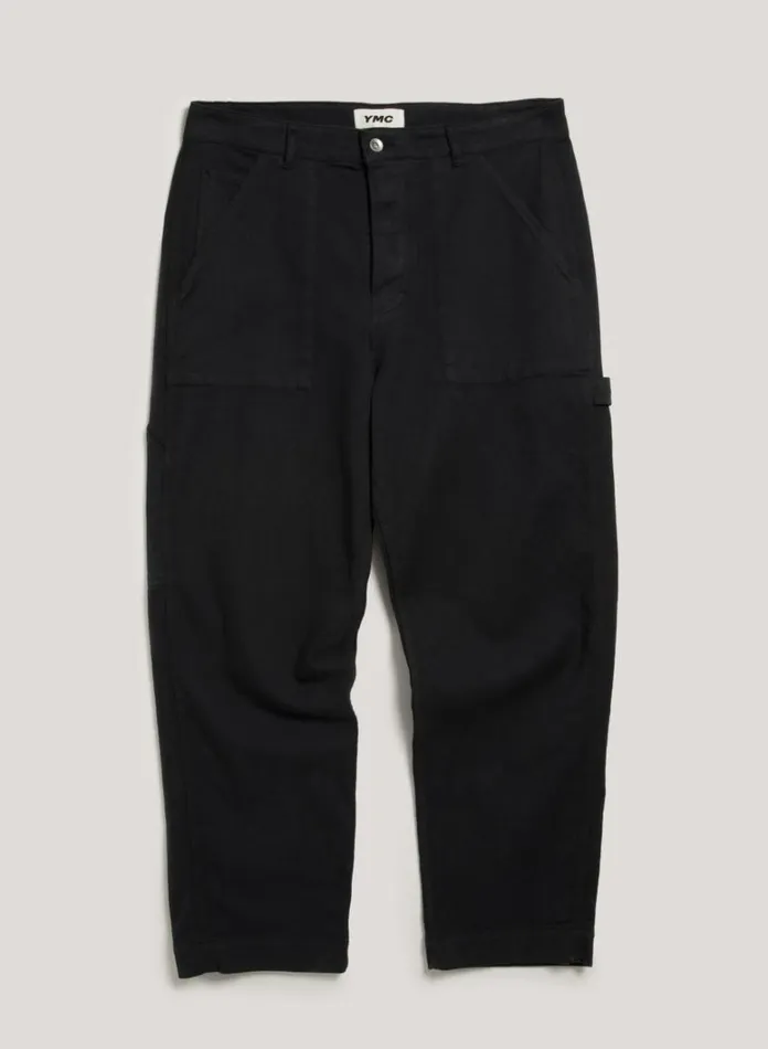 Mens Trousers YMC Painter Trouser Black