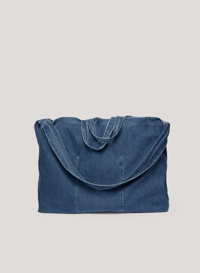 MensWomens Denim YMC Tote Bag Indigo