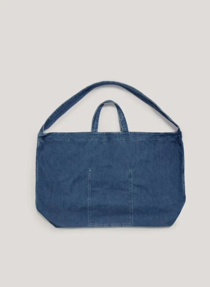 MensWomens Denim YMC Tote Bag Indigo