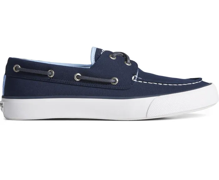 Men SeaCycled Bahama II Canvas Sneaker Navy Sperry Sneakers