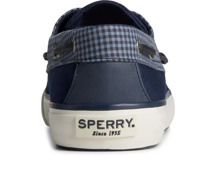 Men SeaCycled Bahama II Gingham Sneaker Blue Multi Sperry Sneakers Men SeaCycled Bahama II Gingham Sneaker Blue Multi Sperry Sneakers