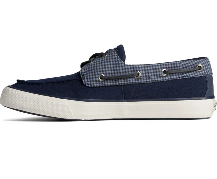 Men SeaCycled Bahama II Gingham Sneaker Blue Multi Sperry Sneakers Men SeaCycled Bahama II Gingham Sneaker Blue Multi Sperry Sneakers