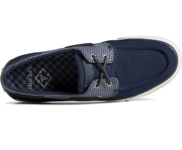 Men SeaCycled Bahama II Gingham Sneaker Blue Multi Sperry Sneakers Men SeaCycled Bahama II Gingham Sneaker Blue Multi Sperry Sneakers
