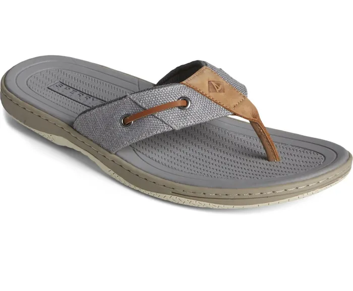 Men SeaCycled Baitfish Baja Flip Flop Grey Sperry Sandals Men SeaCycled Baitfish Baja Flip Flop Grey Sperry Sandals