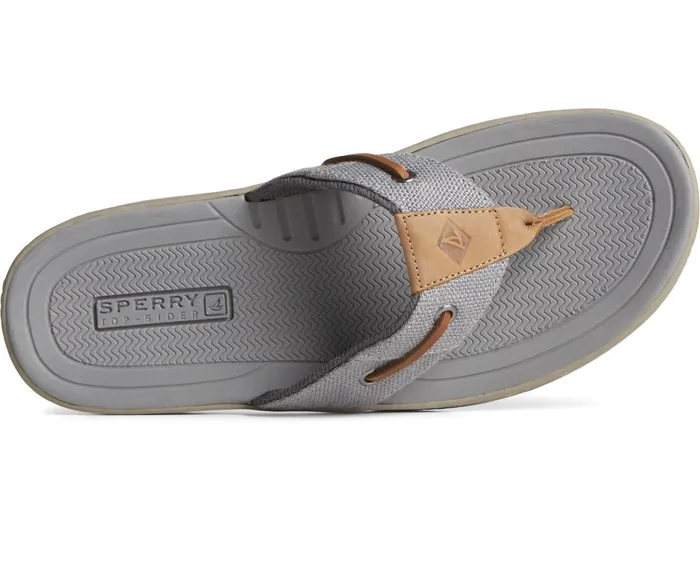 Men SeaCycled Baitfish Baja Flip Flop Grey Sperry Sandals Men SeaCycled Baitfish Baja Flip Flop Grey Sperry Sandals