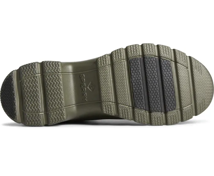 Men SeaCycled Duck Float Zip Up Boot Olive Sperry Boots