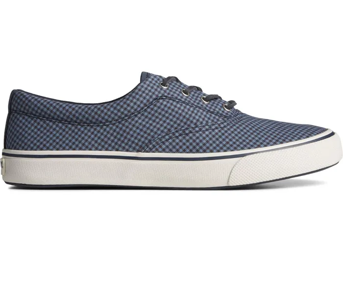 Men SeaCycled Striper II CVO Gingham Sneaker Blue Sperry Sneakers