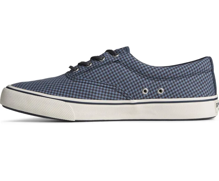 Men SeaCycled Striper II CVO Gingham Sneaker Blue Sperry Sneakers Men SeaCycled Striper II CVO Gingham Sneaker Blue Sperry Sneakers
