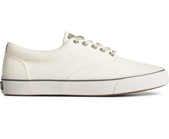 Men SeaCycled Striper II CVO Textile Sneaker White Sperry Sneakers