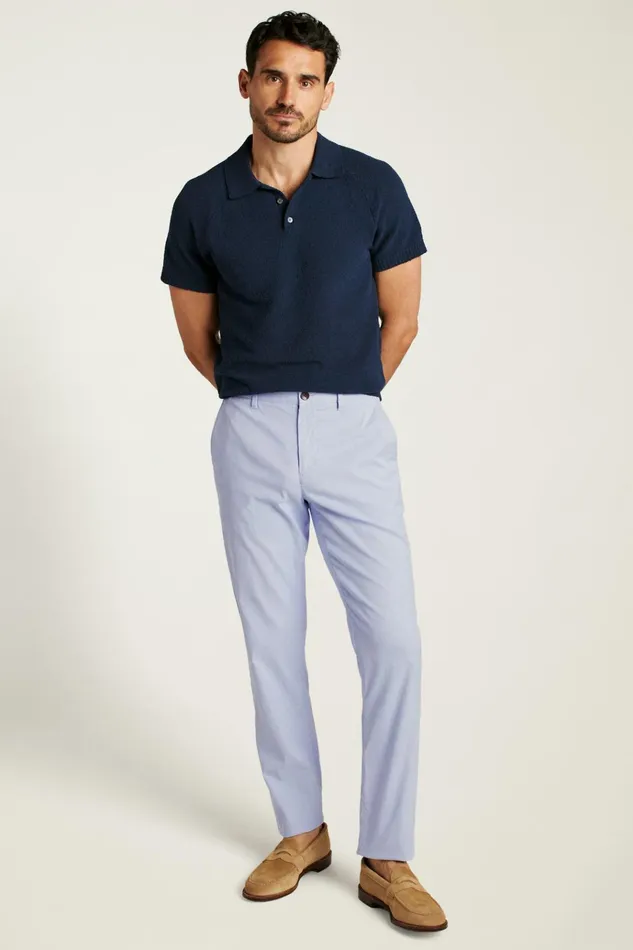 Men Seasonal Pants Bonobos Lightweight Chino Sky White Stripe