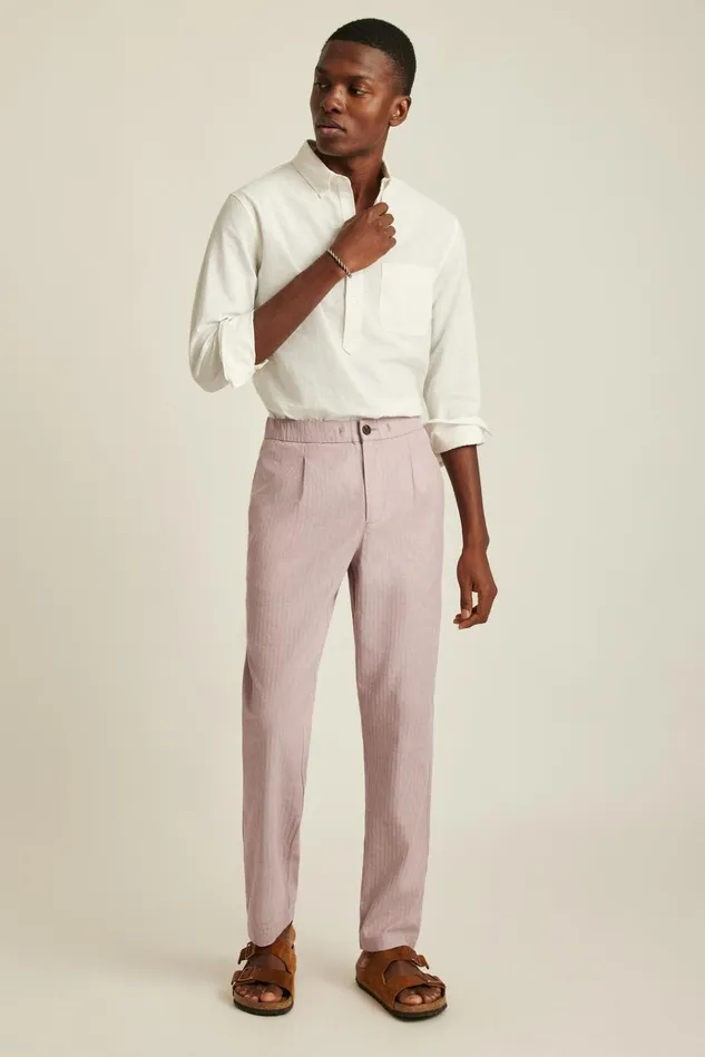 Men Seasonal Pants Bonobos Linen Blend Boardwalk Pant Dusty Orchid