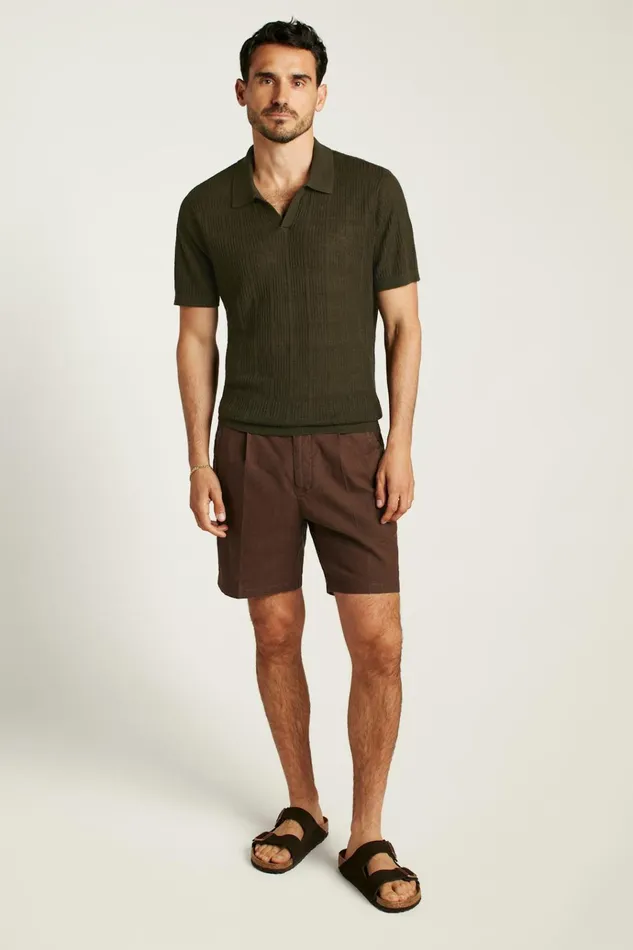 Men Seasonal Sweaters Bonobos Hudson Italian Sweater Polo Dark Green Linen Men Seasonal Sweaters Bonobos Hudson Italian Sweater Polo Dark Green Linen