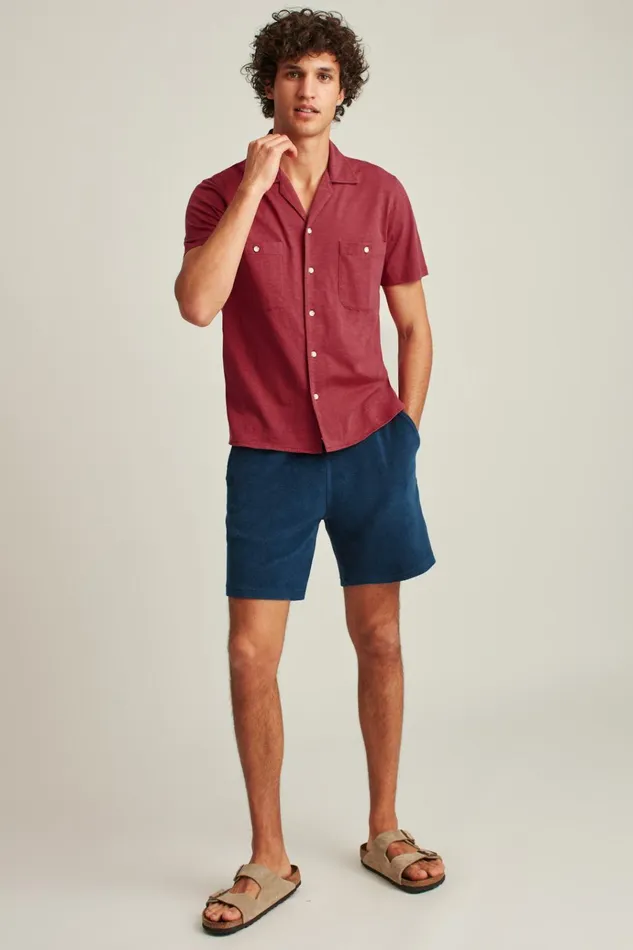 Men Short Sleeve Shirts Bonobos Garment Dyed Shirt Sunset