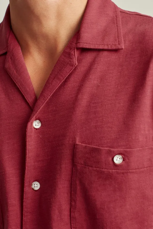 Men Short Sleeve Shirts Bonobos Garment Dyed Shirt Sunset