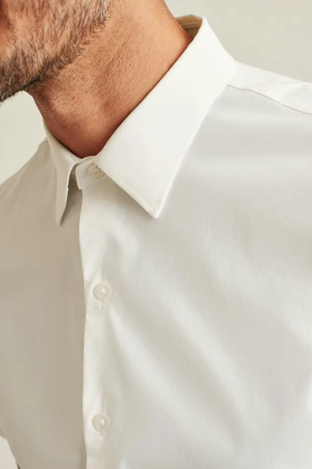 Men Short Sleeve Shirts Bonobos Tech Short Sleeve Shirt White