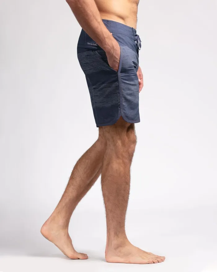 Men Shorts TravisMathew CHECK MATE Heather Navy