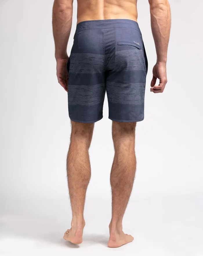Men Shorts TravisMathew CHECK MATE Heather Navy