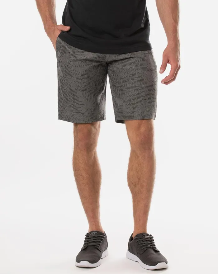 Men Shorts TravisMathew GO FISH SHORT Heather Grey Pinstri