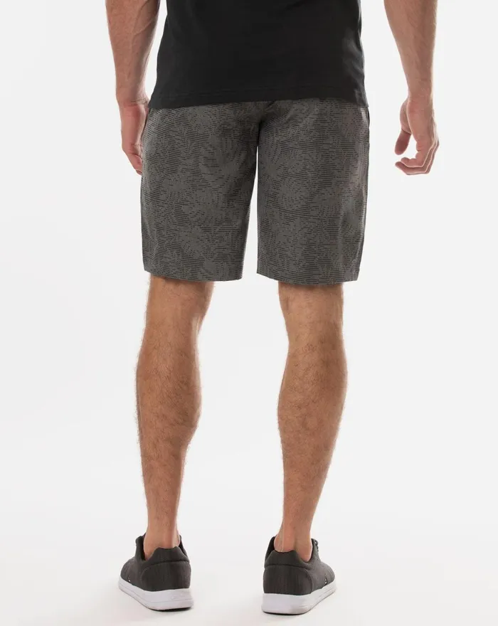 Men Shorts TravisMathew GO FISH SHORT Heather Grey Pinstri