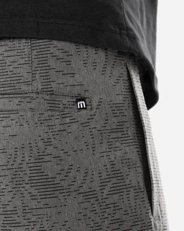 Men Shorts TravisMathew GO FISH SHORT Heather Grey Pinstri