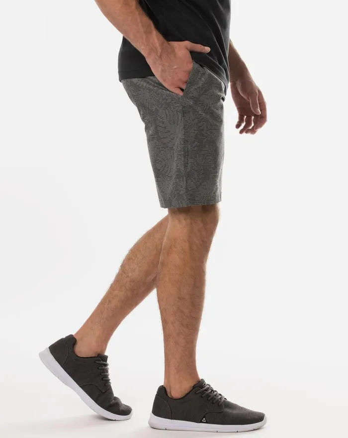 Men Shorts TravisMathew GO FISH SHORT Heather Grey Pinstri