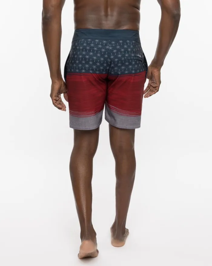 Men Shorts TravisMathew MURICA FUN BOARDSHORT Heather Blue Nights
