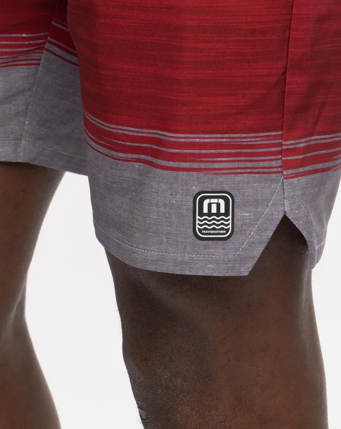 Men Shorts TravisMathew MURICA FUN BOARDSHORT Heather Blue Nights