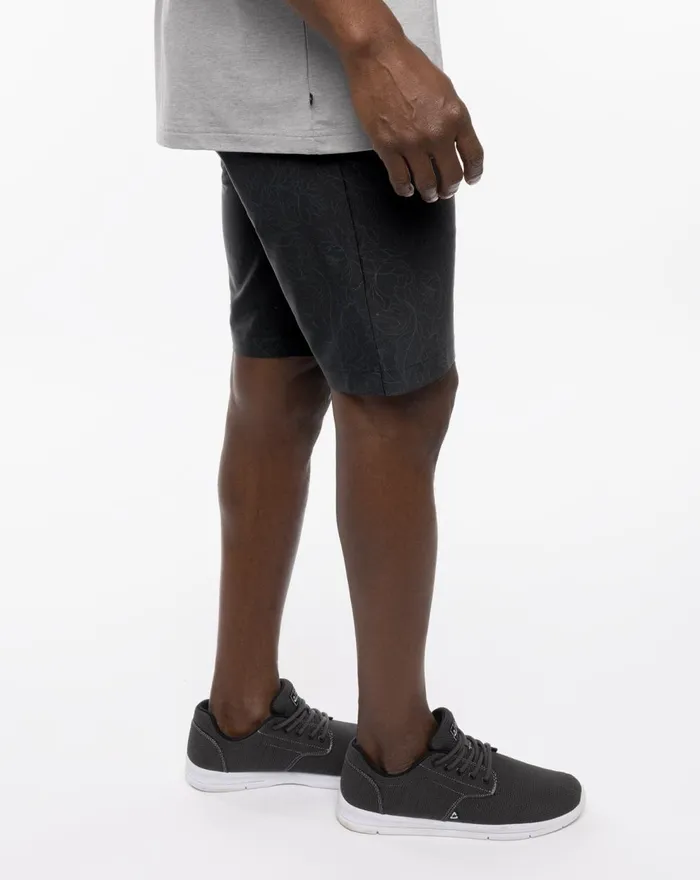 Men Shorts TravisMathew NIGHT CAT SHORT Black