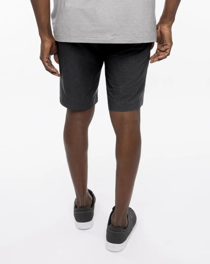 Men Shorts TravisMathew NIGHT CAT SHORT Black