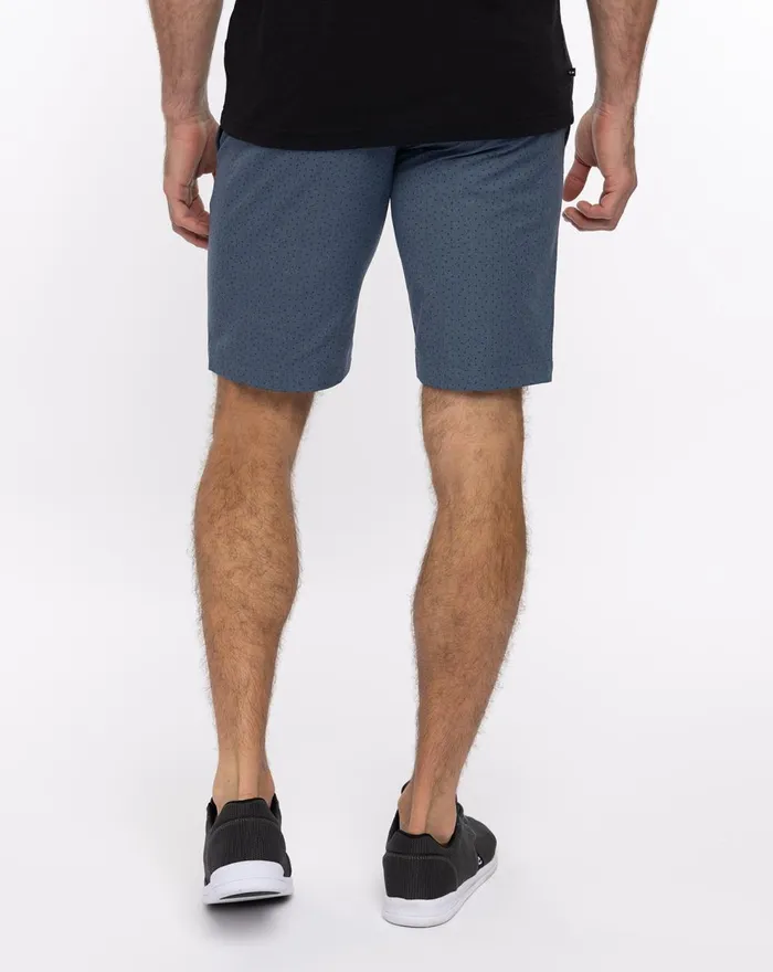 Men Shorts TravisMathew NO MAP NEEDED SHORT Heather Dress Blues