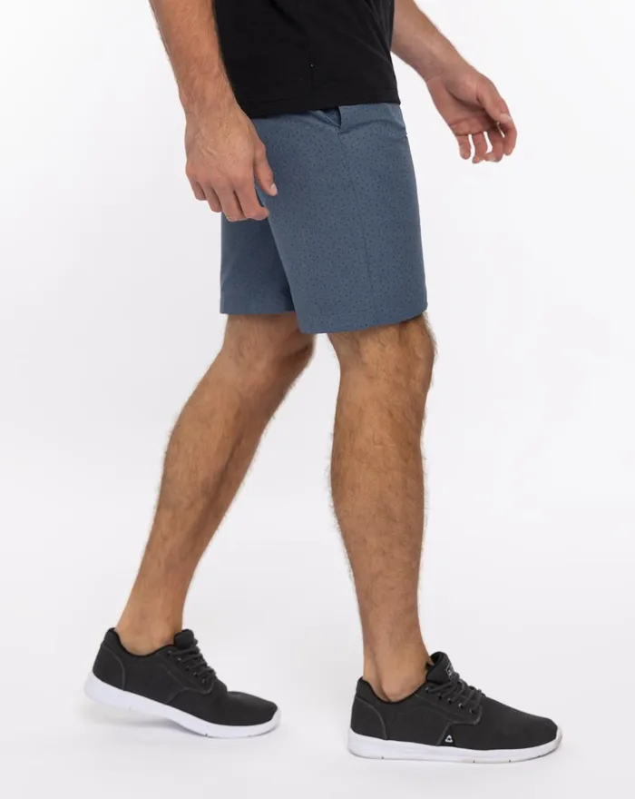 Men Shorts TravisMathew NO MAP NEEDED SHORT Heather Dress Blues