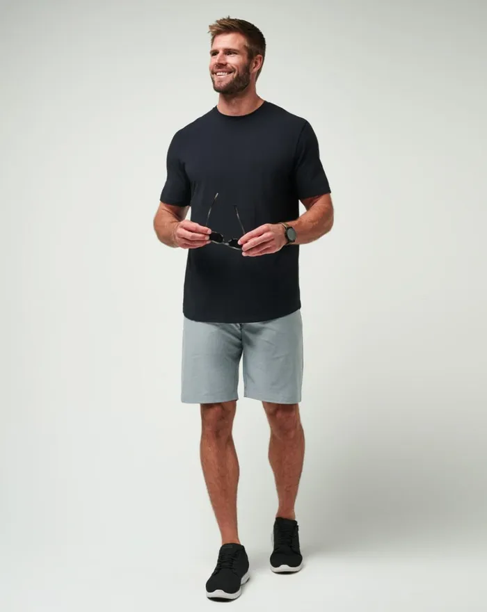 Men Shorts TravisMathew SAND HARBOR SHORT Heather Sleet