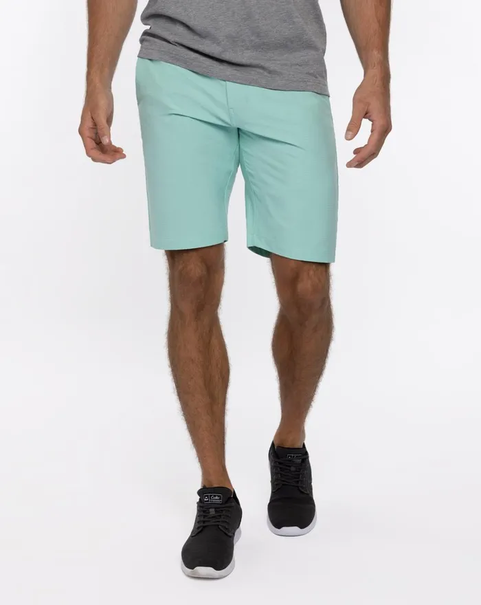 Men Shorts TravisMathew SAND HARBOR SHORT Heather Turquoise