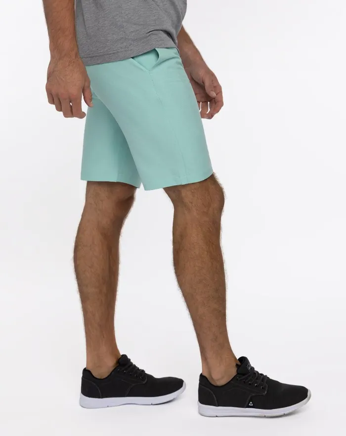 Men Shorts TravisMathew SAND HARBOR SHORT Heather Turquoise